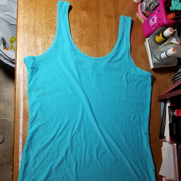 No Boundaries Neptune Blue 8% Spandex Tank - Picture 1 of 2